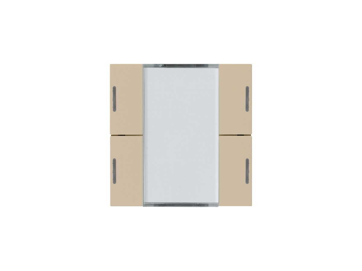 Frontset Hager kallysto LED 4×KNX systemlink/easylink beige