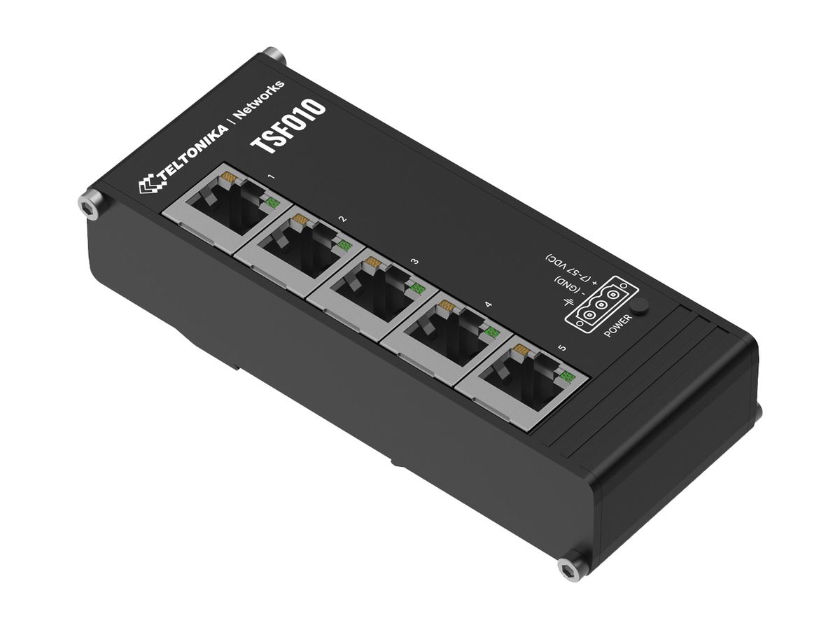 Switch Teltonika TSF010 5×RJ45 FE IP30