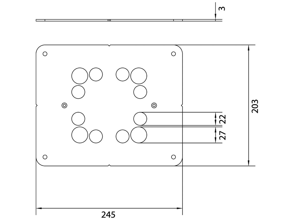 Höhenerweiterung Hager für UD-ZuHause Q06