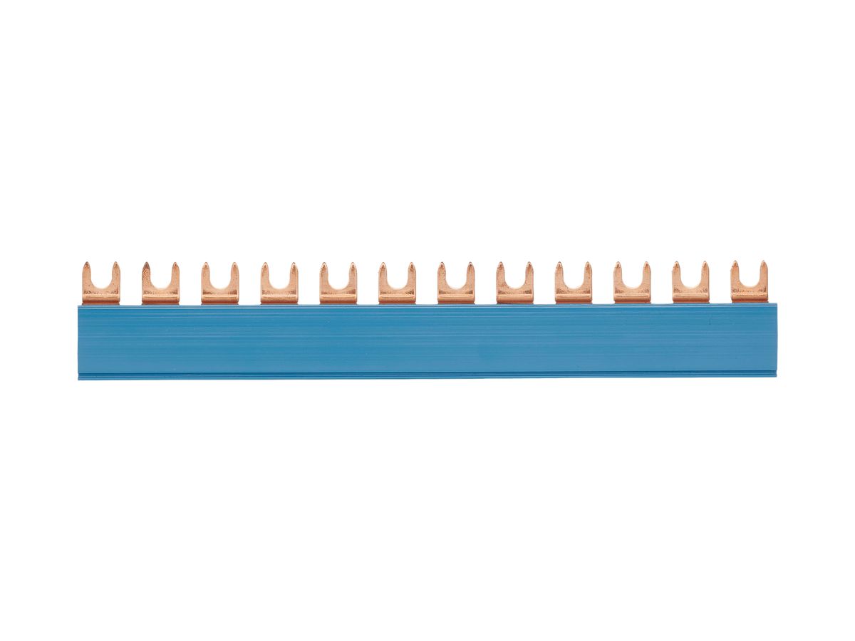 Gabel-Phasenschiene Demelectric 1L 10mm² TE 36mm blau