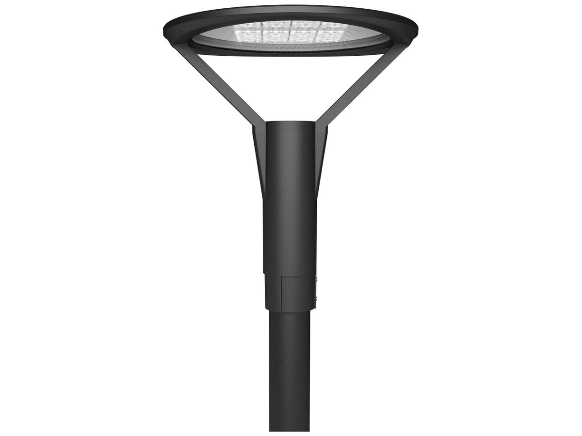LED-Strassenleuchte DOTLUX PLAZA 100W 11500lm 3000K IP66 1-10V schwarz