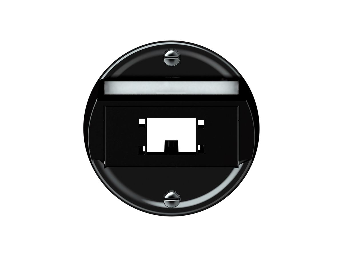 Anschlussdose origin Kat.6 schräg 60×60mm schwarz
