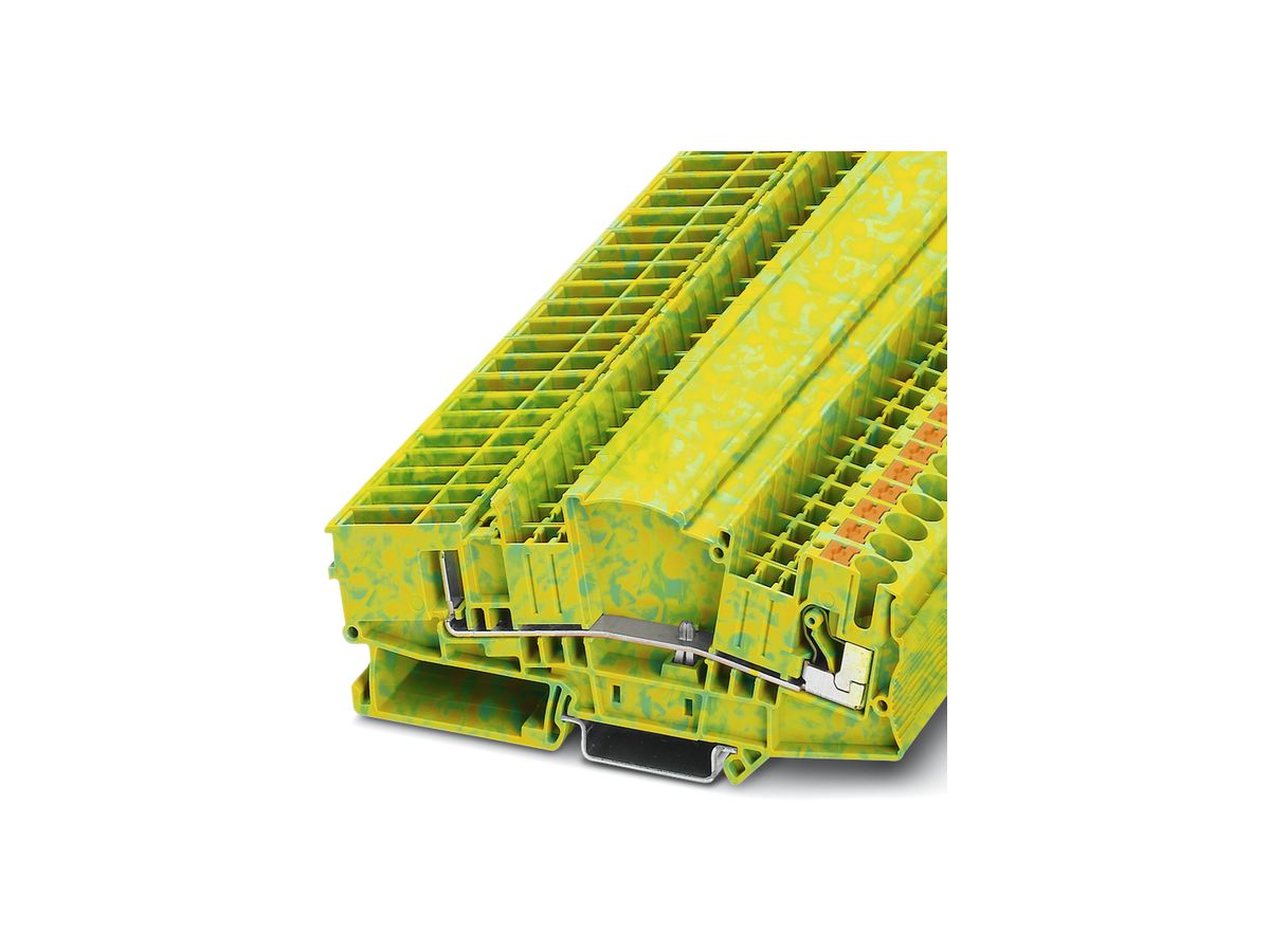 Schutzleiterklemme 0.5…10mm² Push-in Anschluss grün/gelb PTMED 6-CT/1P-PE