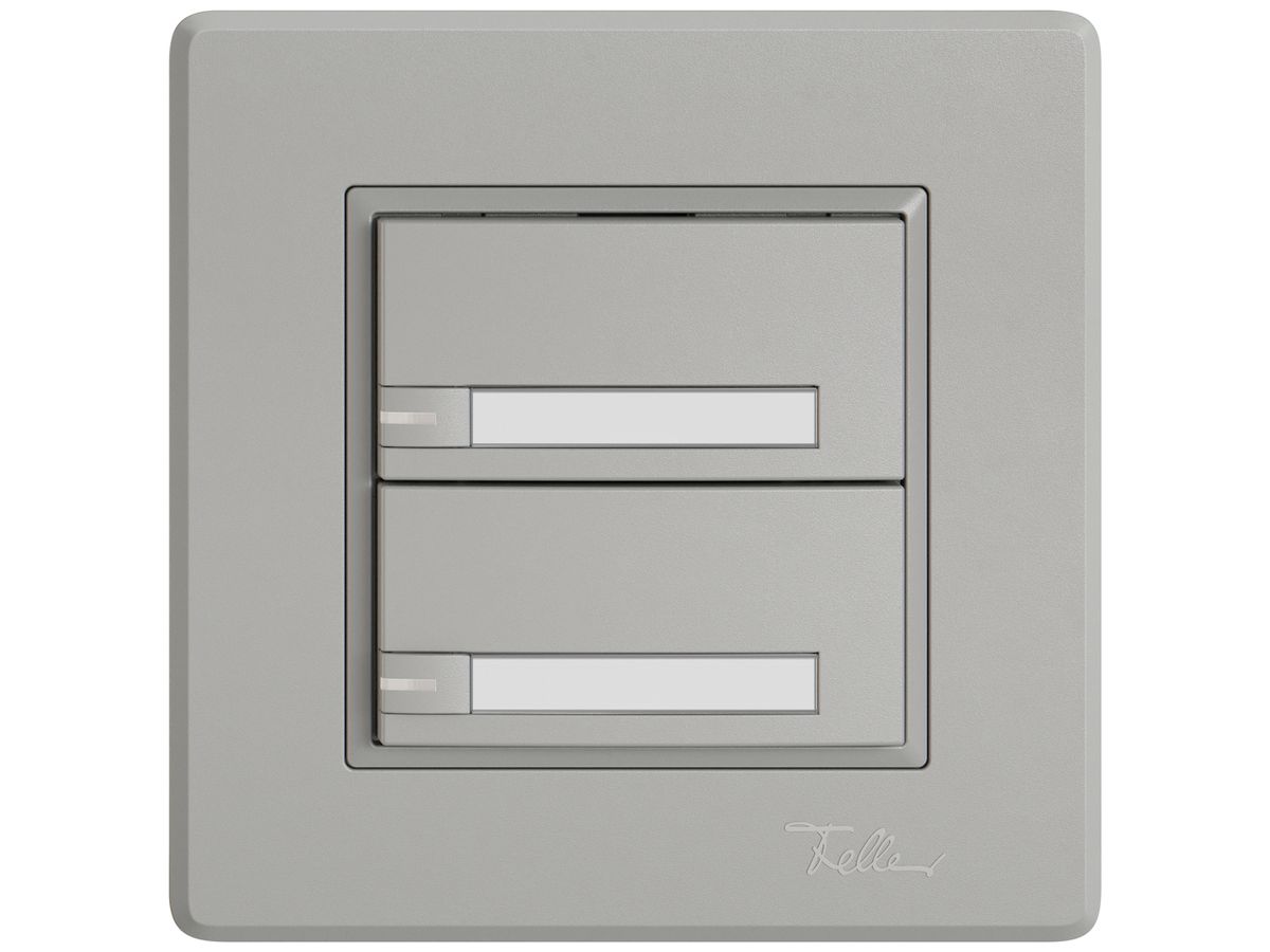 UP-KNX-Taster RGB EDIZIO.liv SNAPFIX® Temperaturfüh.RGB-LED Pap.2×T 1-Tbed.hgu