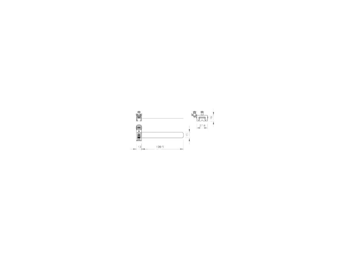 Erdungsrohrschelle Bettermann 927 0 8…22mm, Messing vernickelt