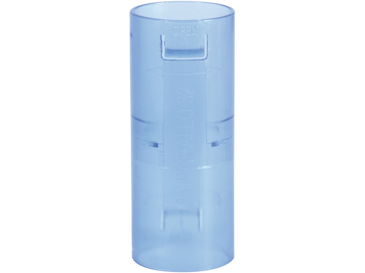 Verbindungsmuffe MT Crallo M32 blau transparent
