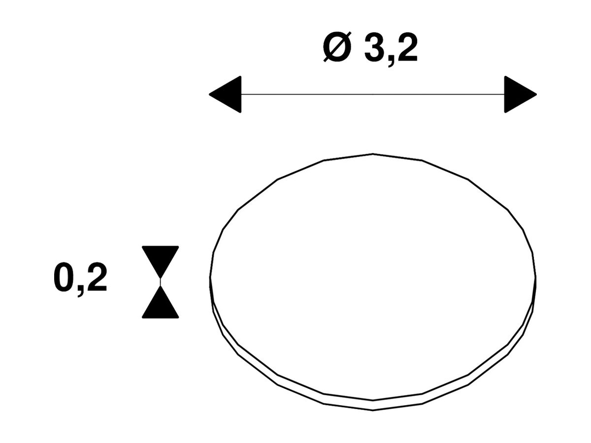 Diffusor SLV NUMINOS XS Ellipse für ovalen Lichtkegel Ø32mm