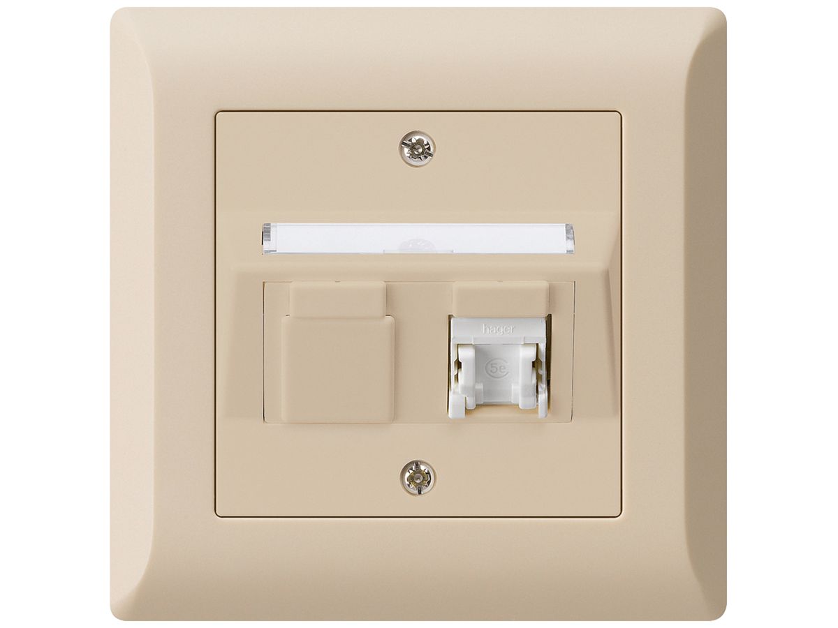 UP-Dose kallysto.line C Kat.5e 1RJ45/u beige