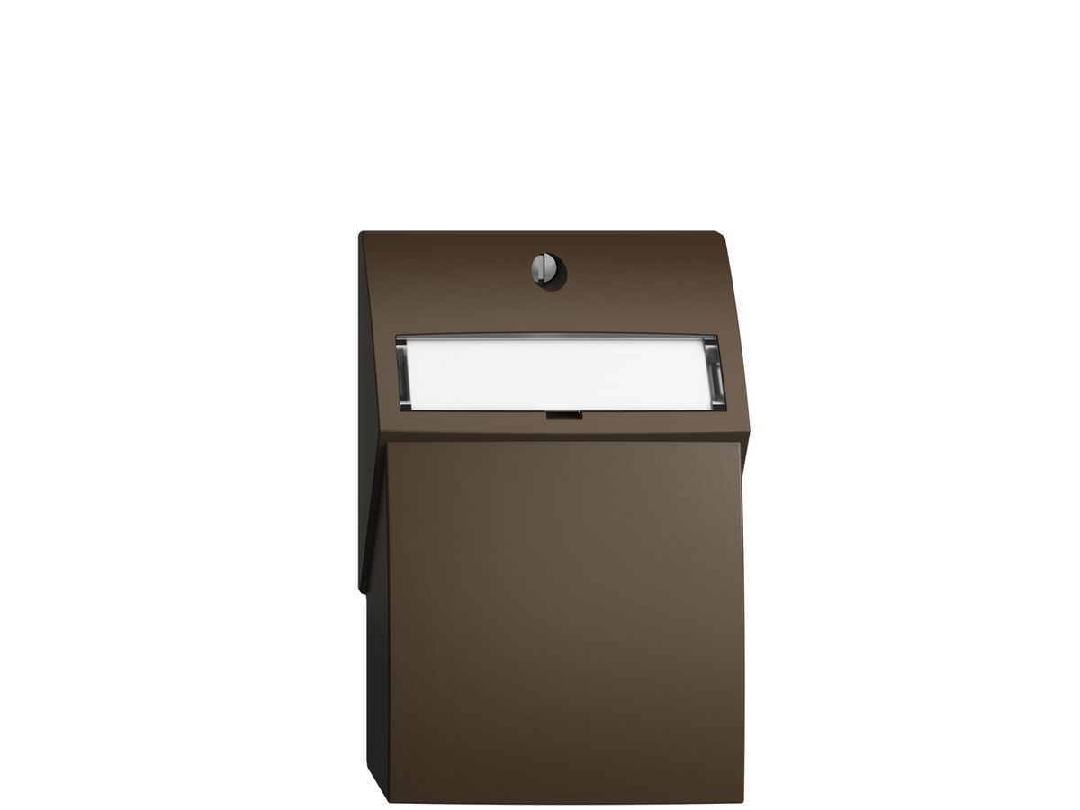 Montageset EDIZIOdue, mit Flachauslasshaube, für 2×RJ45, coffee