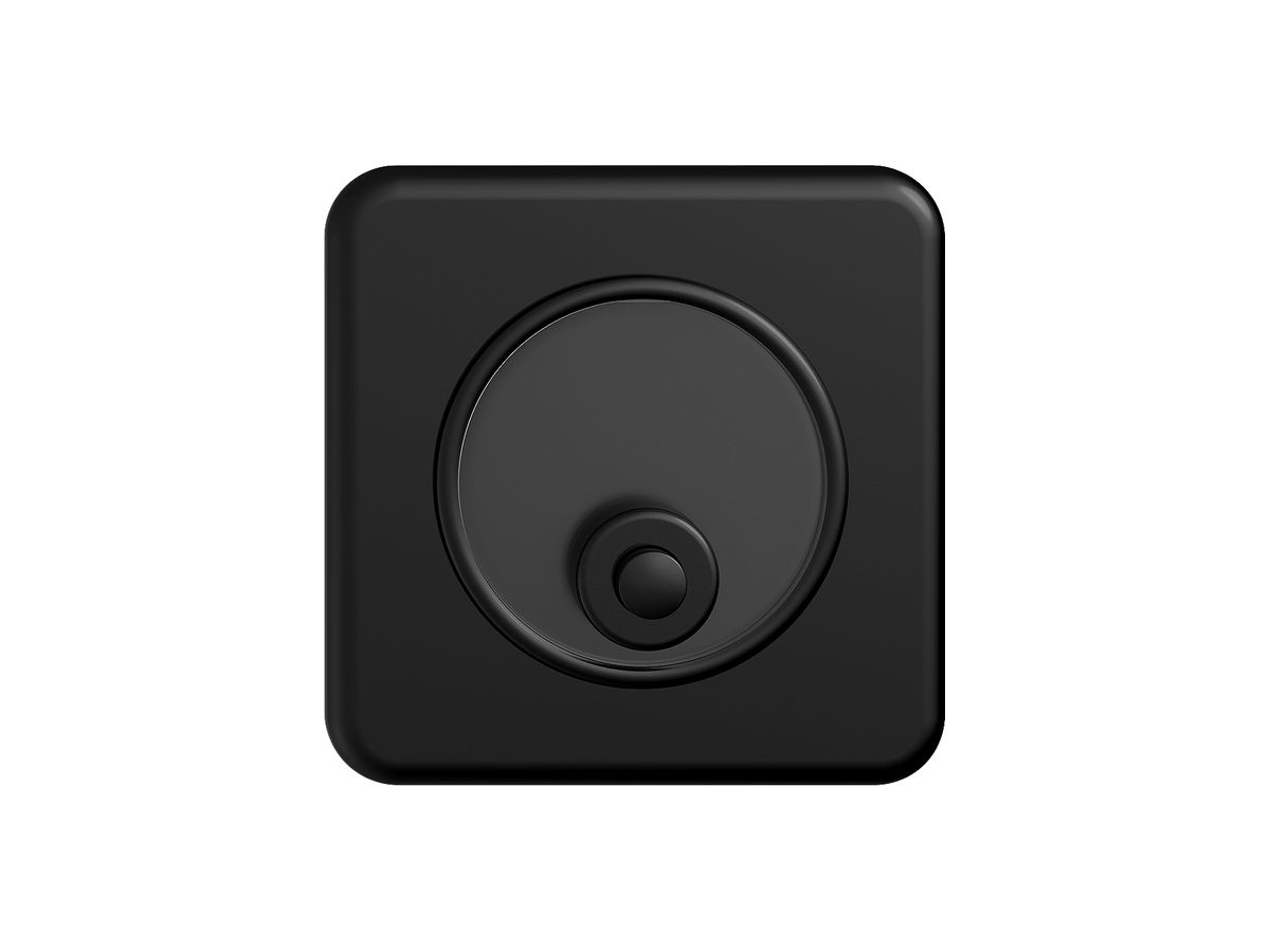 UP-Sonnerie-Taster STANDARDdue schwarz mit Namensschild