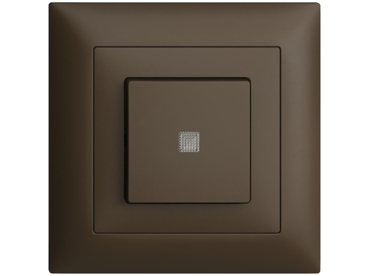 UP-Frontset EDIZIOdue coffee 88×88mm mit Frontlinse