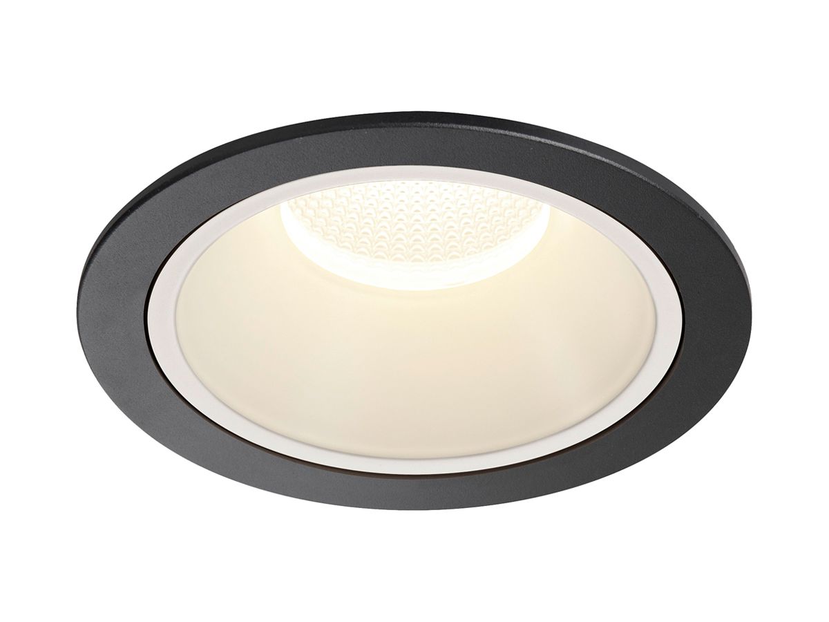 EB-LED-Deckenleuchte SLV NUMINOS XL 24W 3800lm 4000K NB DA DIM Ø160×105mm sz/ws