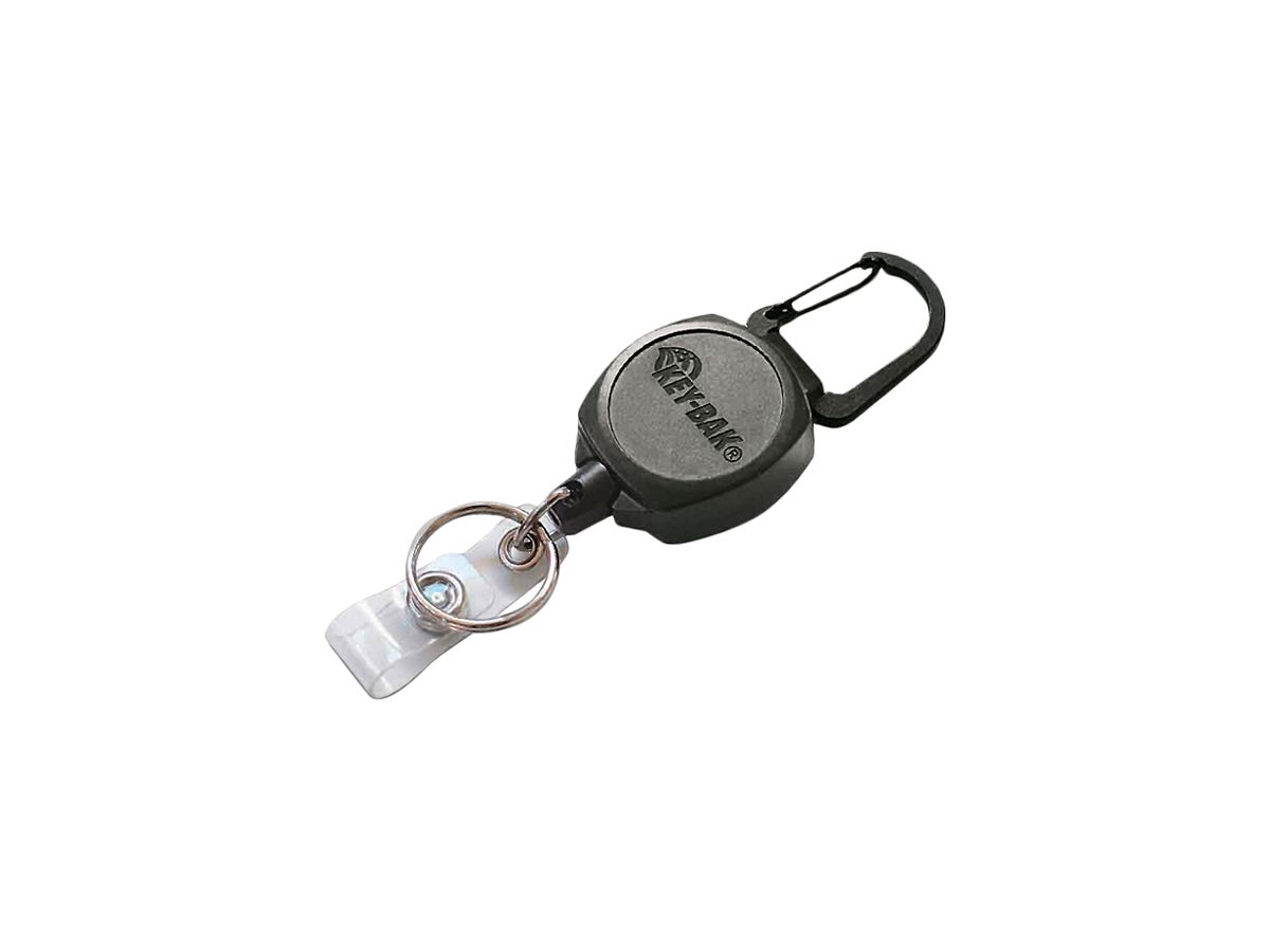 Roll-Schlüsselanhänger Key-Bak KB SIDEKICK 60cm Unisex Kunststoff schwarz