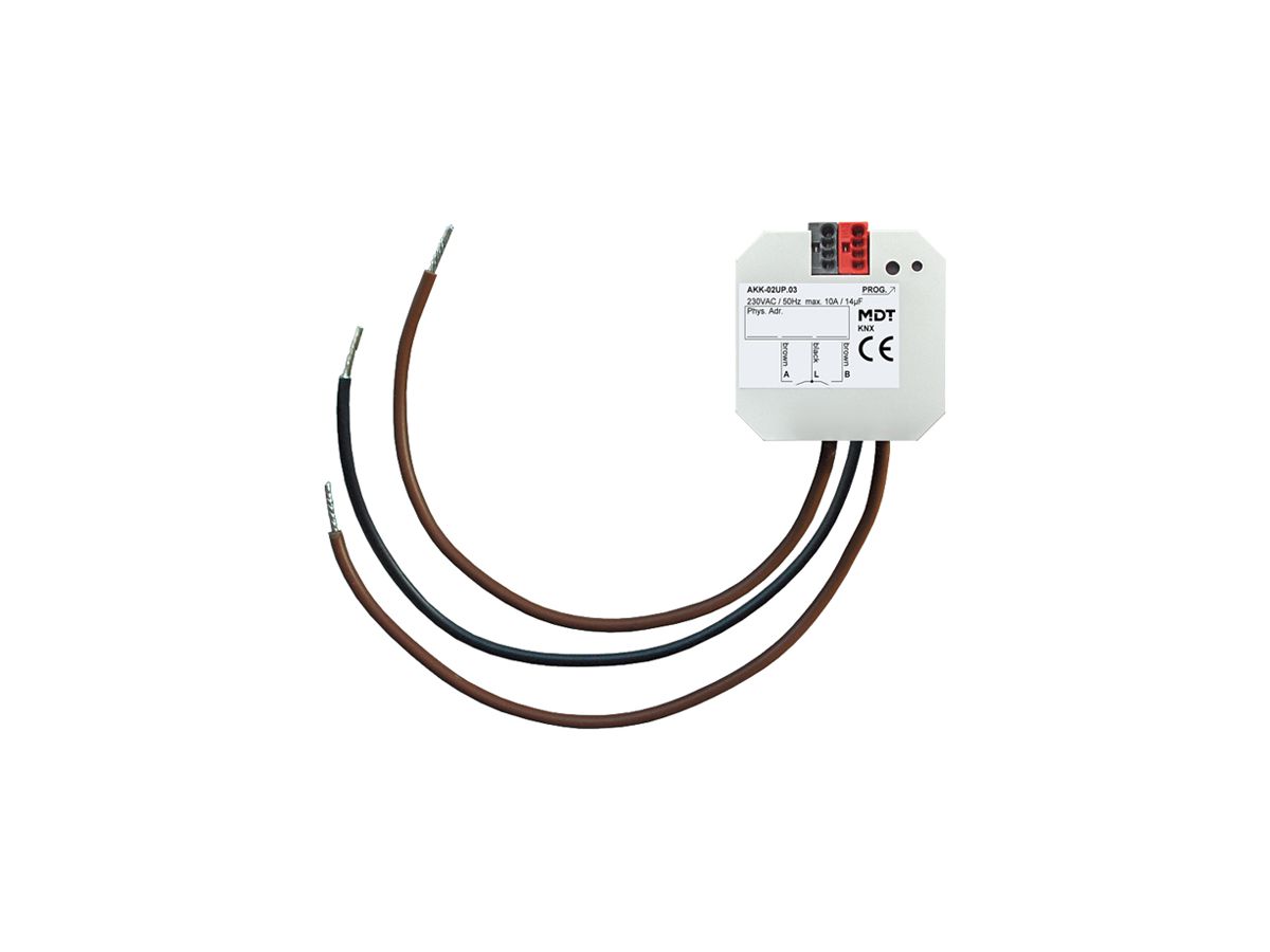EB-Schaltaktor KNX MDT AKK-02UP.03 2-Kan 10A 230V
