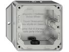 AP-Gehäuse ELEMENT SNAPFIX® 111×93×54mm 2×M20 alu