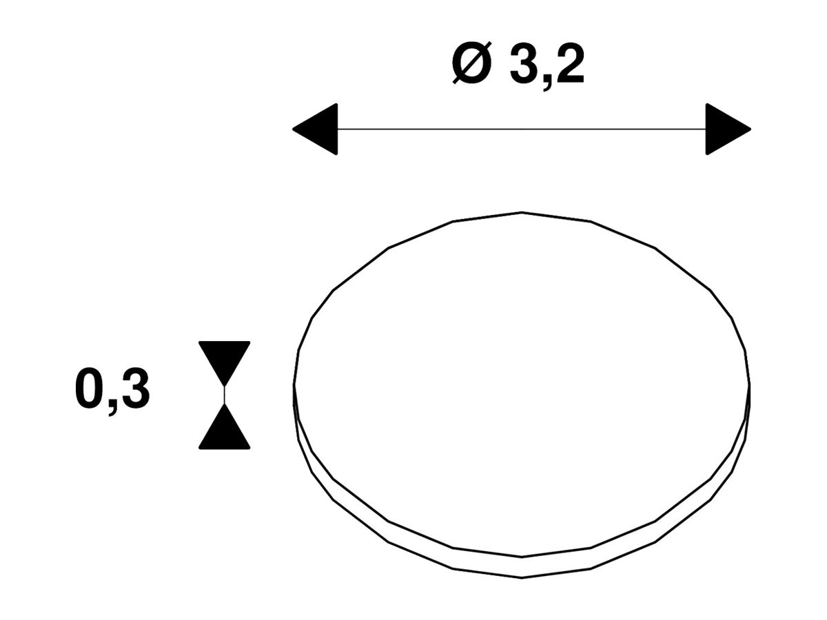 Wabenraster SLV für EB-LED-Deckenleuchte HORN MAGNA, Ø32mm, schwarz