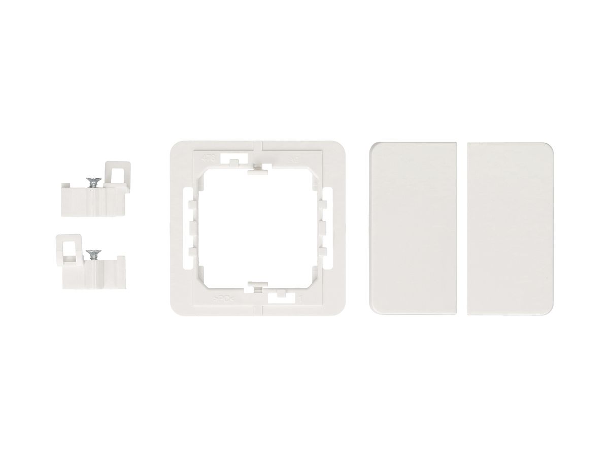 UP-Frontset zu Doppel-Druckschalter/-Taster MAX HAURI priamos EnOcean, weiss