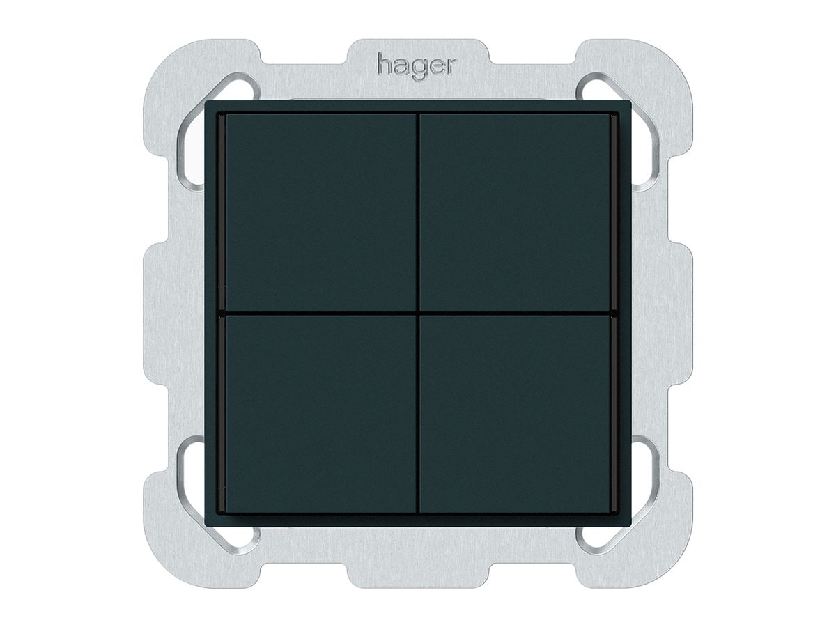UP-Taster KNX KAL 4×Tasten 4×Betätigungspunkte LED schwarz