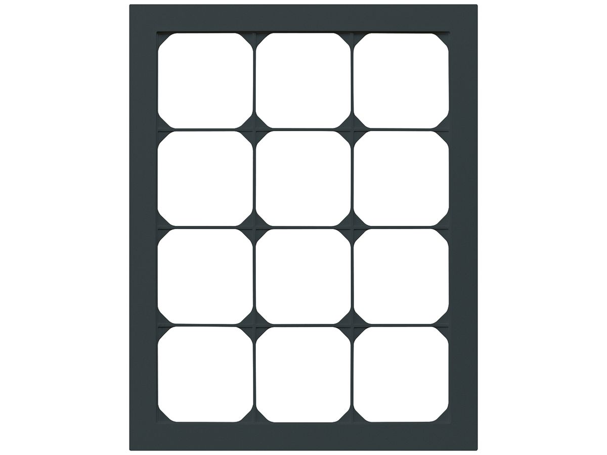 UP-Abdeckrahmen kallysto.pro 4×3 schwarz 274×214mm
