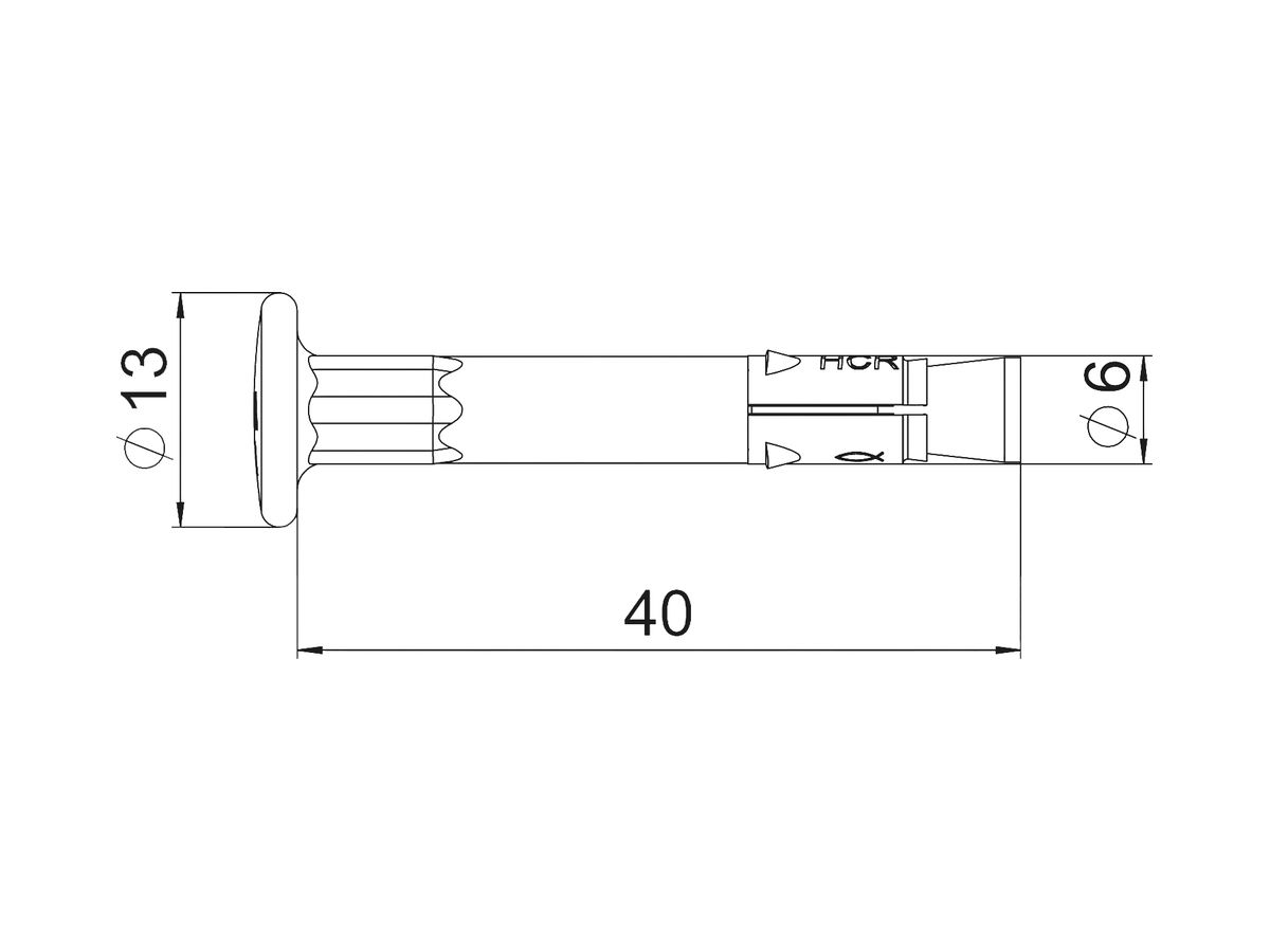 Nagelanker BET FNAII Ø6×42.5mm Edelstahl A5