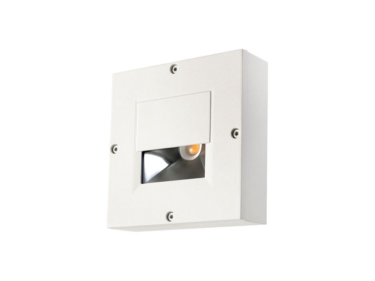 LED-Anbauleuchte SG Callisto 3W 130lm 827 IP65 DIM 110×110mm weiss