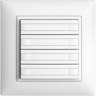 KNX Taster, RGB, ohne LED, mit Papiereinlage