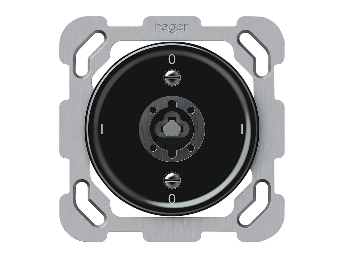 UP-Schlüsselschalter origin Ausschalter 0/3L 16A 250V 0-I-0-I 77×77mm schwarz