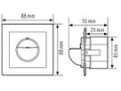 UP-Präsenzmelder KNX ESYLUX PD-C 180i/16 Touch CH