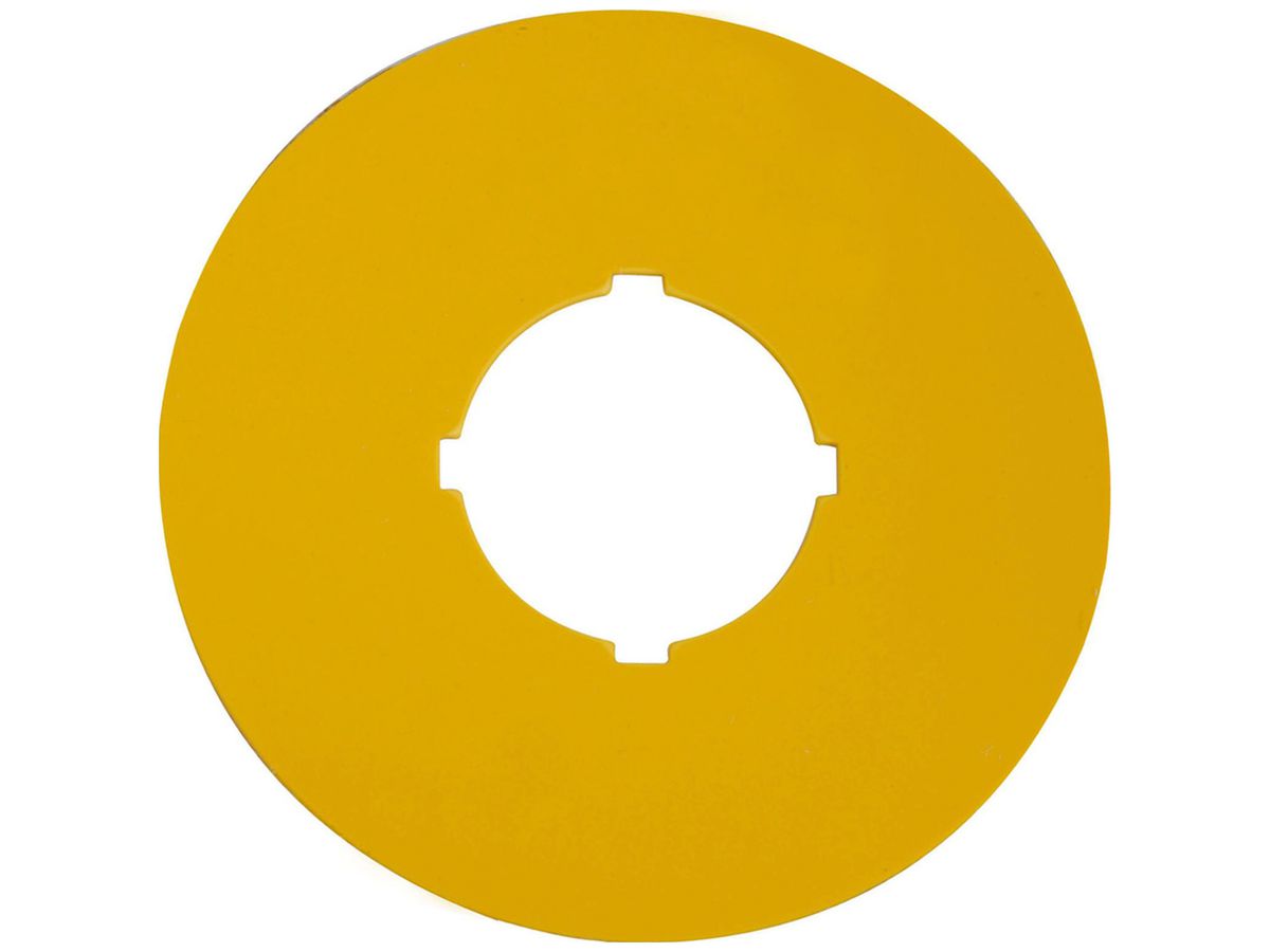 Bezeichnungsschild Eaton M22-XBK rund Ø60×1mm gelb