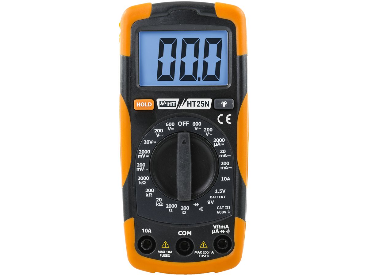 Digital-Multimeter Optec 600VACDC 10A CAT III 600V