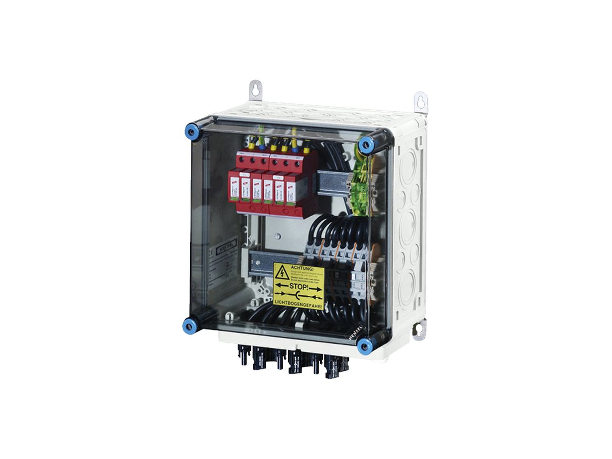 PV Kasten ENYSUN Mi PV 1242 mit MC4-Stecker 2×DC Überspannungsableiter Typ 2