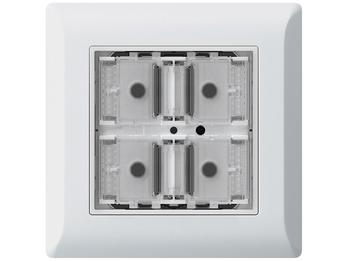 UP-Taster KNX KLI f.4×Tasten 4×Betätigungspunkte LED weiss