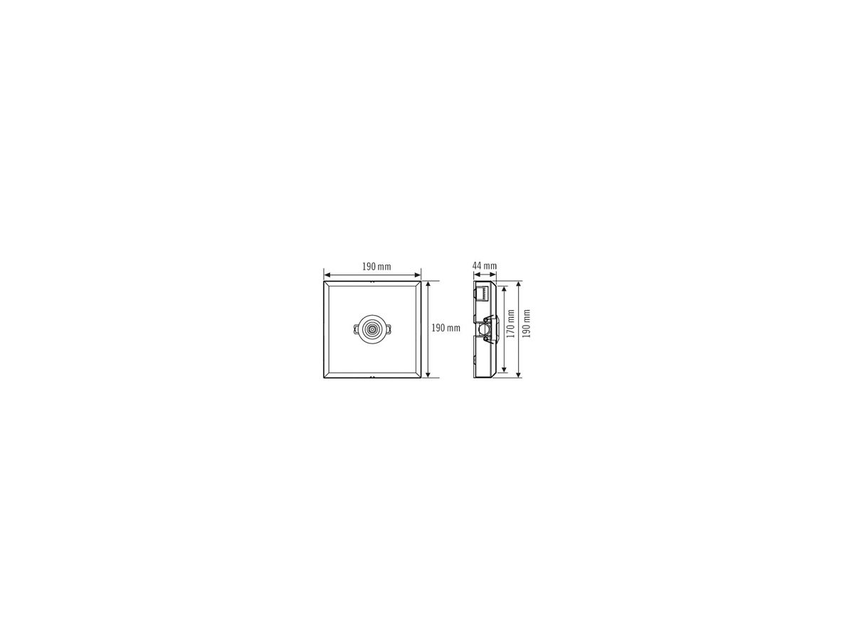 Notleuchte ESYLUX ELH C LED SC SM CORRIDOR weiss