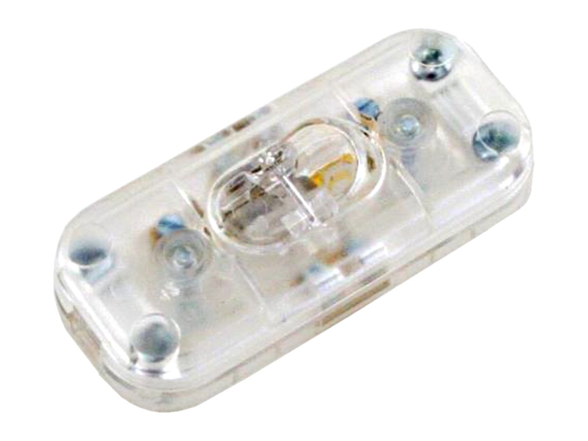 Zwischenschalter Elektrogros für Flachkabel, transparent