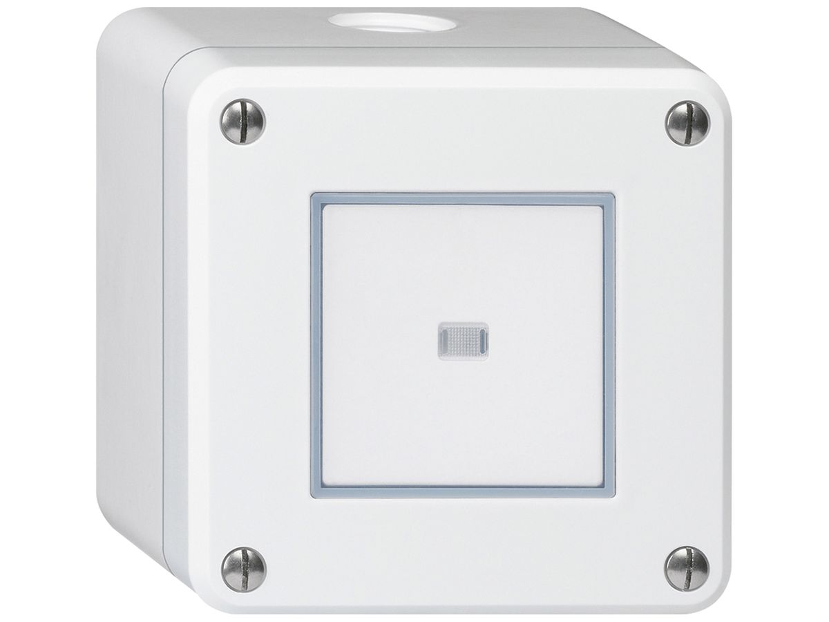 AP-Druckschalter robusto IP55 Schema 6 beleuchtet weiss