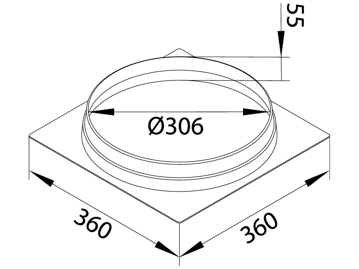 Terrazzo-Belag-Set Hager für Kassette EKR12 und MKR12 rund