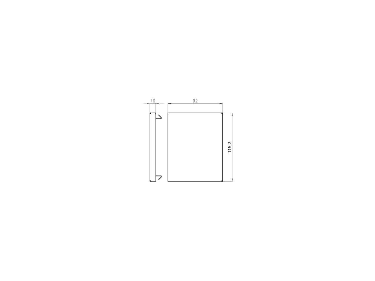 Endstück Bettermann GS-E90110 reinweiss