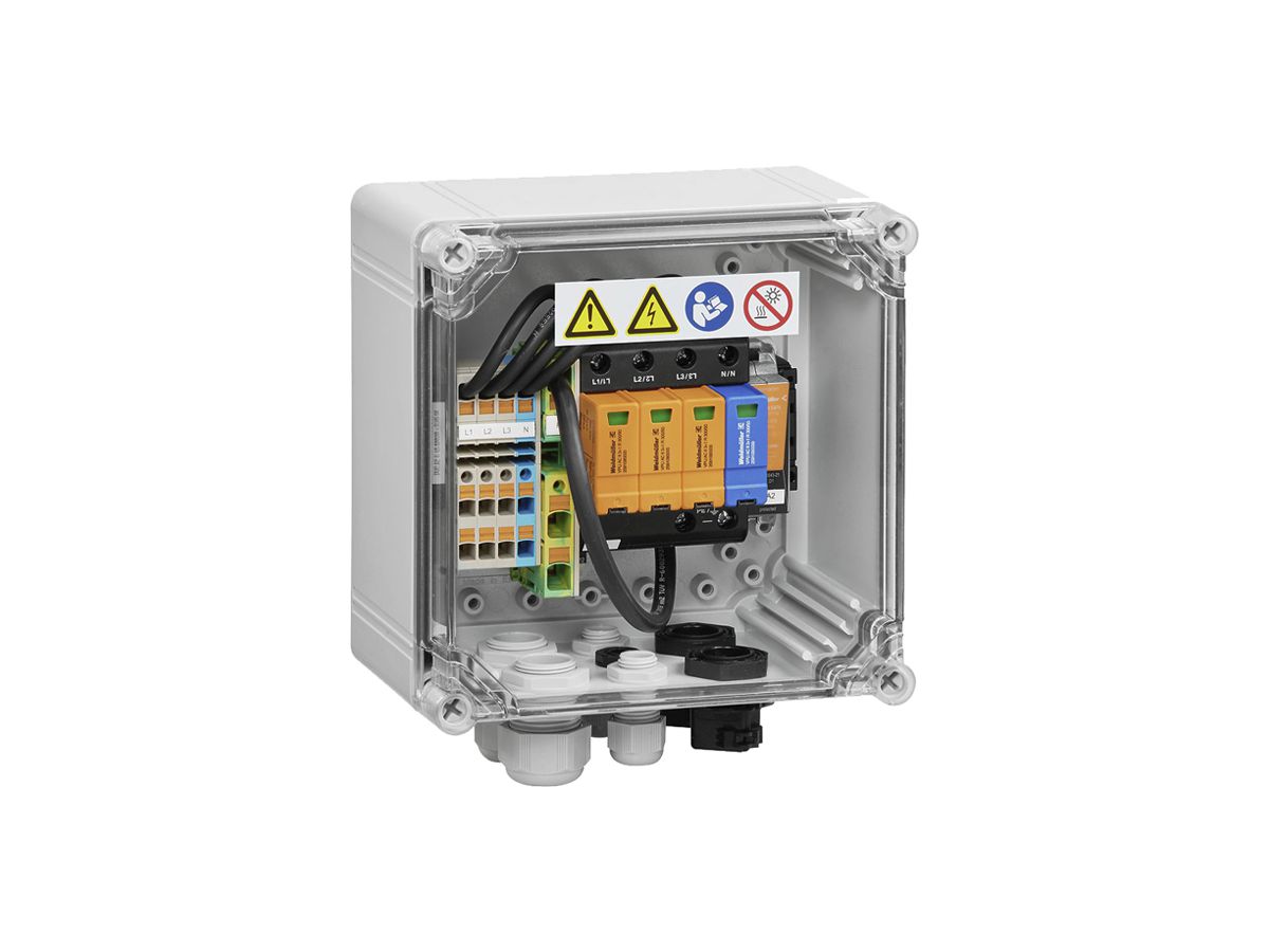 Überspannungsableiter Weidmüller PVC AC 1I 1O SPD2R+RJ45 04 Typ 2 TN-C-S