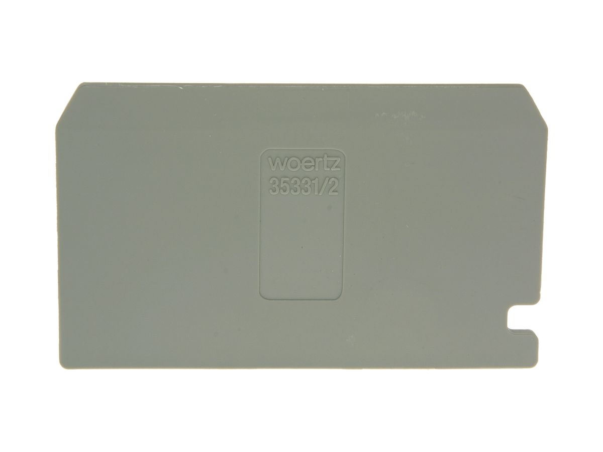 Trenn-/Abschlusswand 1.5mm² grau für F W35330/2