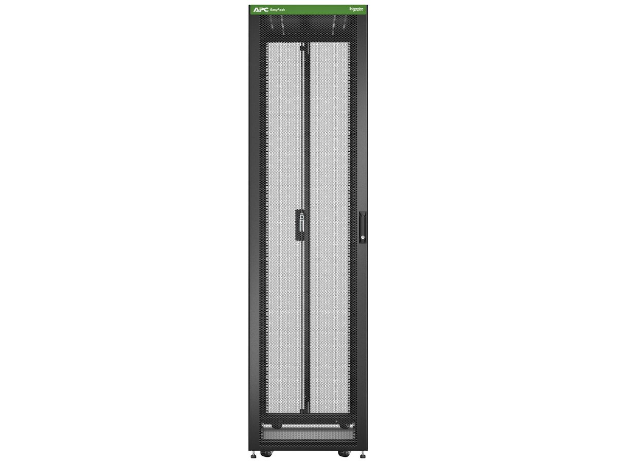 Netzwerkschrank Easy Rack 600mm/48HE/1000mm mit Boden schwarz