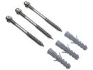 Schraubenset SLV M8, mit Hutmuttern, Dübel und Unterlegscheiben Edelstahl
