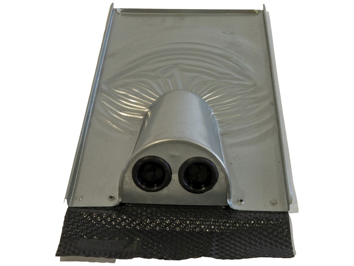 Dachziegeldurchführung Plica Typ Ron vertikal 10°…45° St fZn 460×275×100mm 2Stk