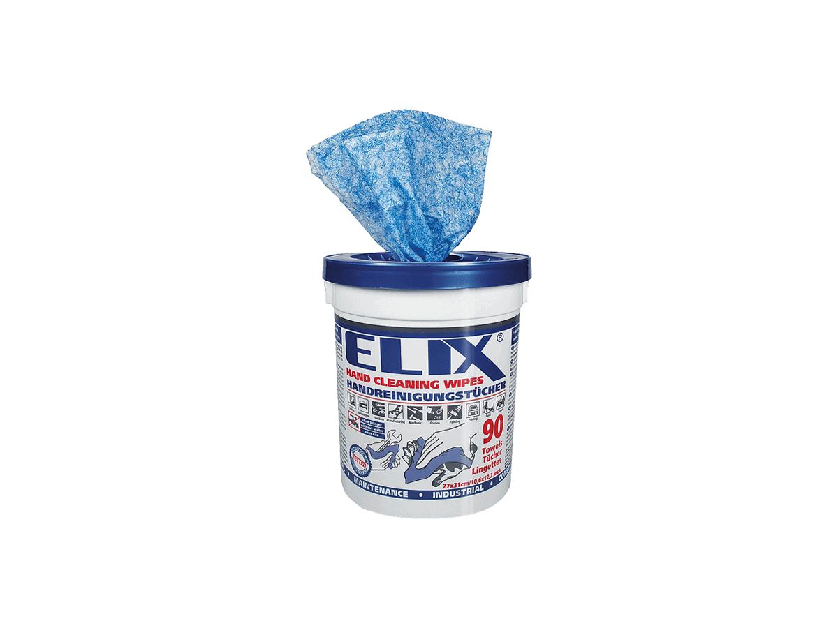 Reinigungstuch ECS ELIX Feuchttuch 31×27mm blau 90 Stück