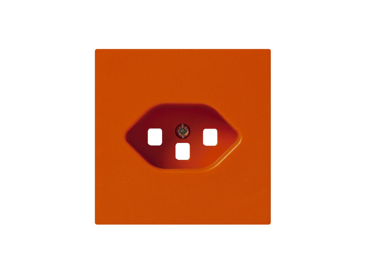Frontplatte kallysto T23 orange 60×60 für Steckdose mit Steckklemme