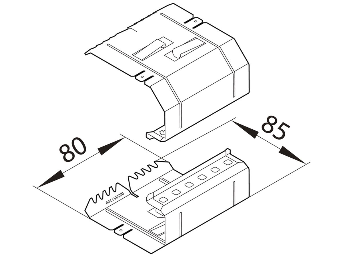 Verbinder tehalit BRS 85170 verzinkt