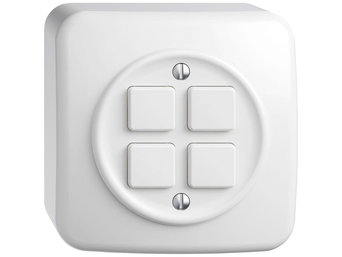 AP-Taster KNX RGB STANDARDdue KNX Basic SNAPFIX® 4T 4B LED ws