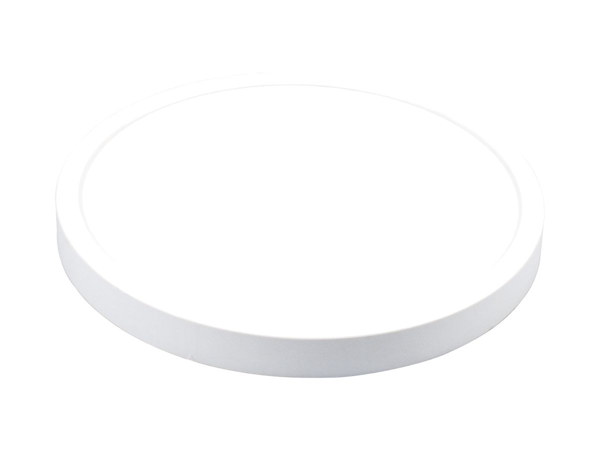 AP-/EB-LED Downlight CIRCLEunisize 22W, 2200lm, 3000K, Ø290×20mm, weiss