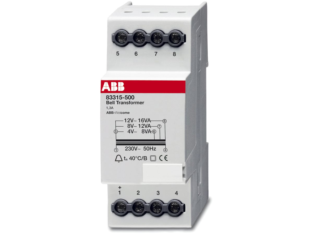 REG-Kleintrafo ABB 230/12VAC 1.3A 2TE