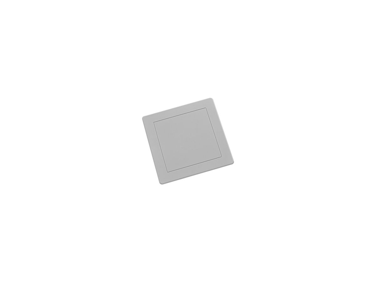 Steckdeckel HSB Weibel 130×130mm Design EDIZIO.liv Kunststoff hellgrau