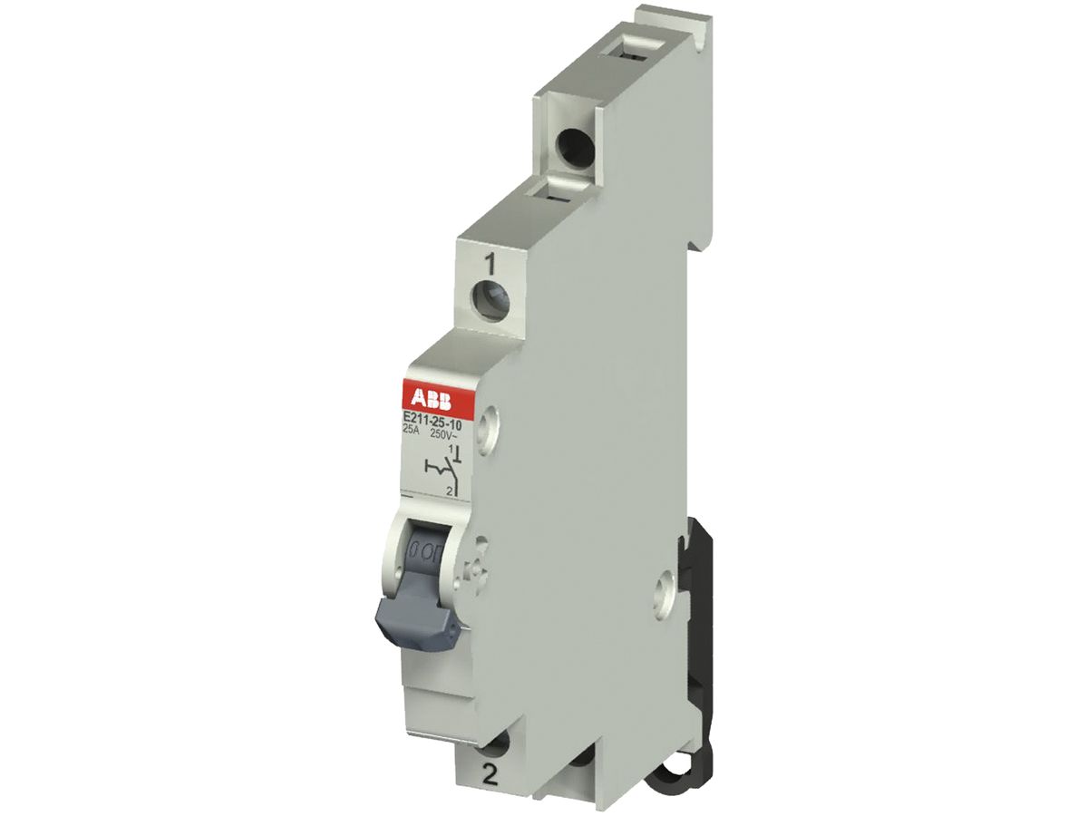 REG-Ausschalter ABB E211, 25A/250V 1L 1S, ½TE, "0-I"